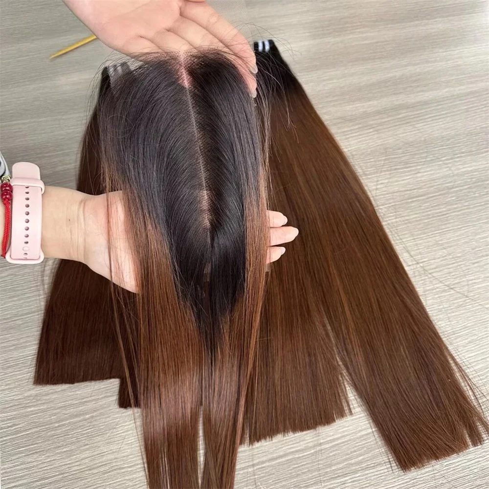 

Only 1Pcs Super Double Drawn 20A Vietnamese Bone Straight Hair Bundles With 2x6 Closure Virgin Human Hair Millionaire Queen