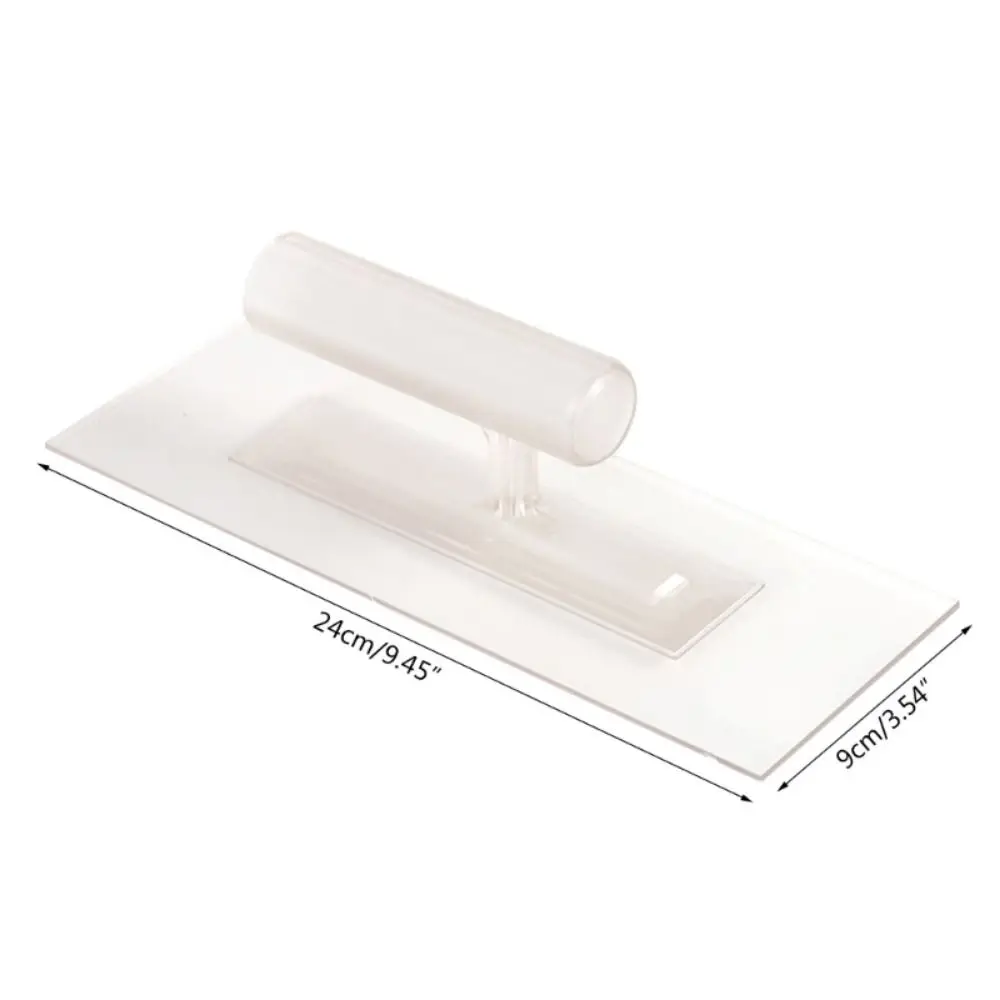 Spatola per intonaco trasparente durevole Manico antiscivolo in plastica Strumenti da parete per intonacare Spalmatore per cazzuola Architettura di fabbrica