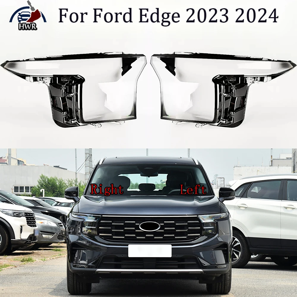 

Для Ford Edge 2023 2024, крышка передней фары автомобиля, прозрачный корпус фары, линза, замена оригинального абажура из плексигласа
