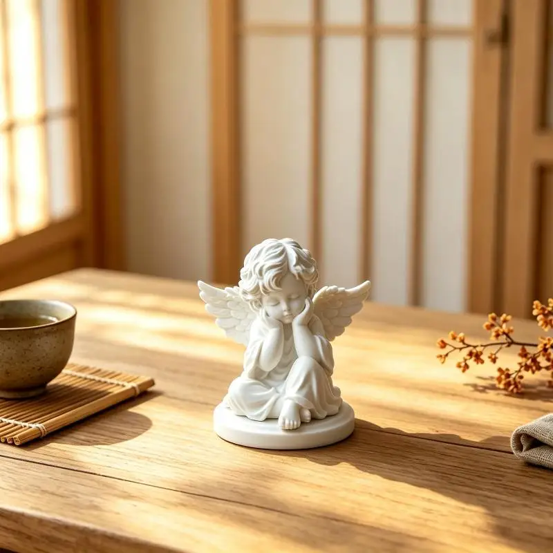 3D Printed Little Angel Statue Ornament Perfect For Home Bedroom Desktop Decoration Gfts