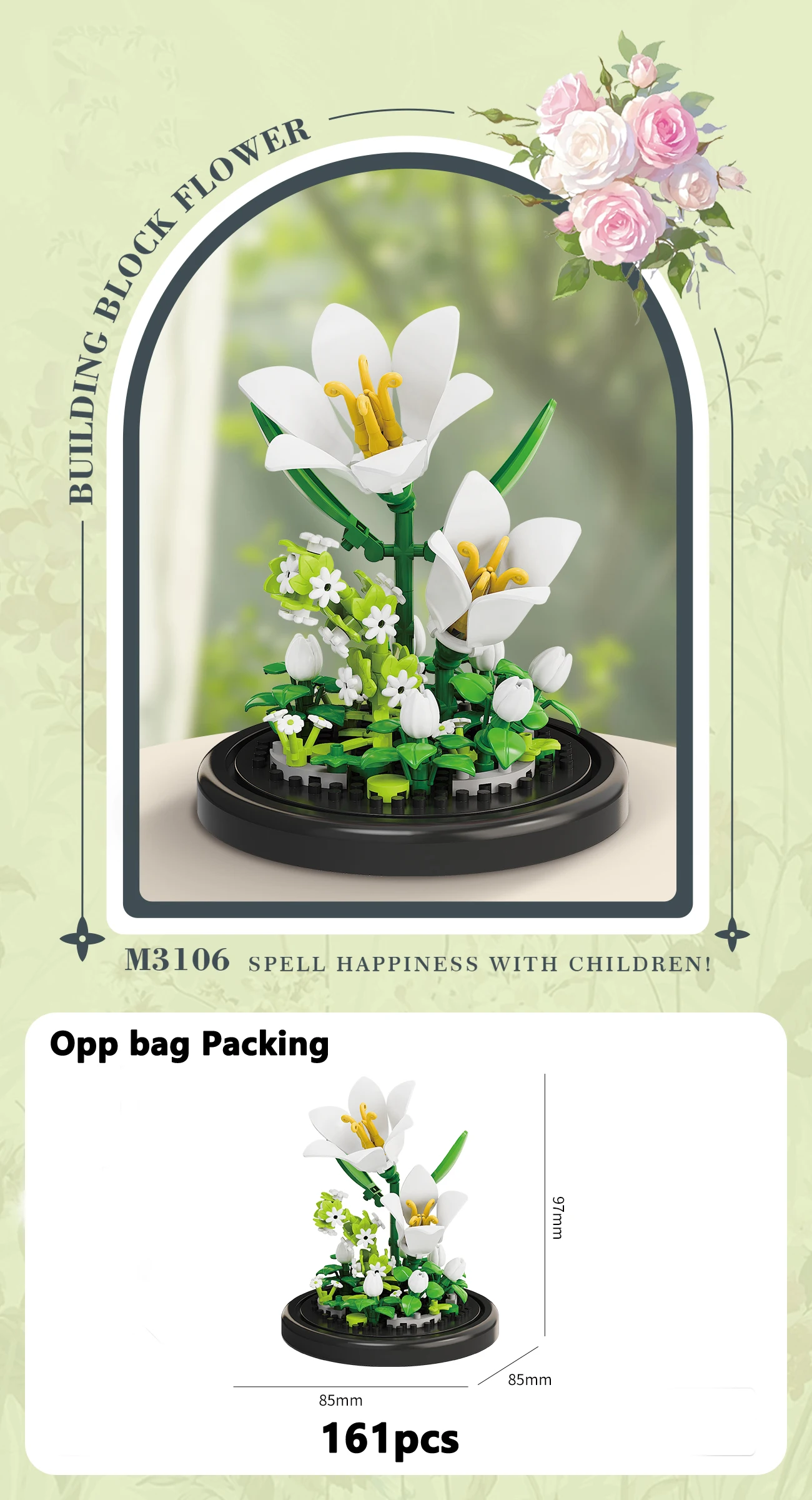Eeuwige Bloemboeket Bonsai Potplant Micro Bouwstenen Model Woondecoratie Puzzel Speelgoed Kinderen Verjaardag Kerstcadeaus