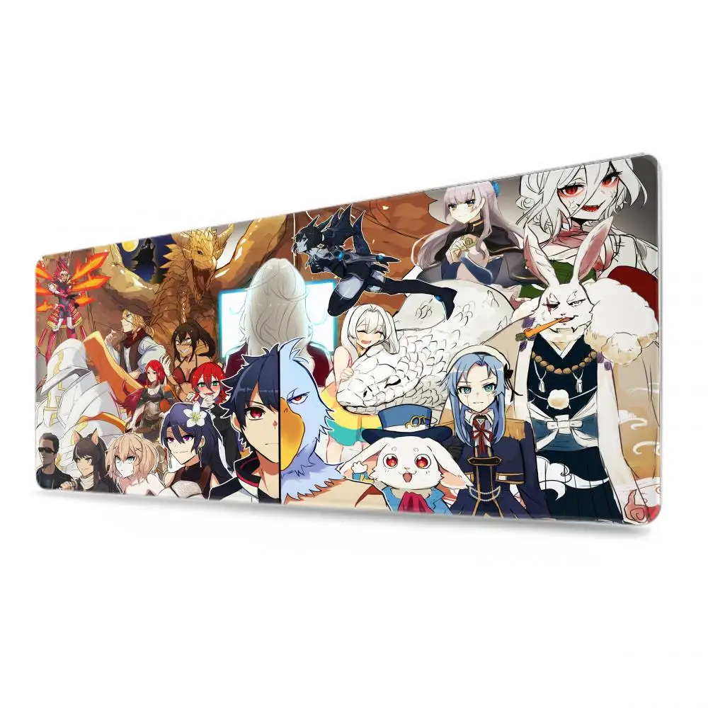 لوحة ماوس Shangri-La Frontier Mouse Pad للكمبيوتر اللوحي مقاس XL لوحة ماوس سطح المكتب، لوحة مفاتيح ألعاب لطيفة عالية الدقة بألوان قوس قزح، مشغل csgo