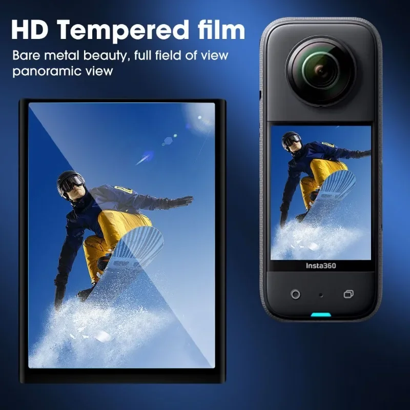 Tempered Glass Film for Insta360 One X3 Sport Action Camera HD Clear Screen Protector Camera Film Glasses Protection Accessories