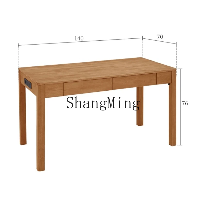 

ZYY exquisite high-grade solid wood dining table log style household desk dining table dual-purpose furniture