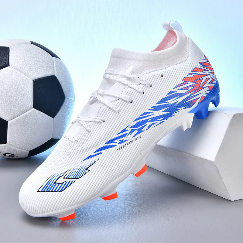

New Men Soccer Shoes High-quality High Ankle Non-Slip Outdoor Ultralight Indoor Football Boots Sports Shoes Futsal Non-Slip
