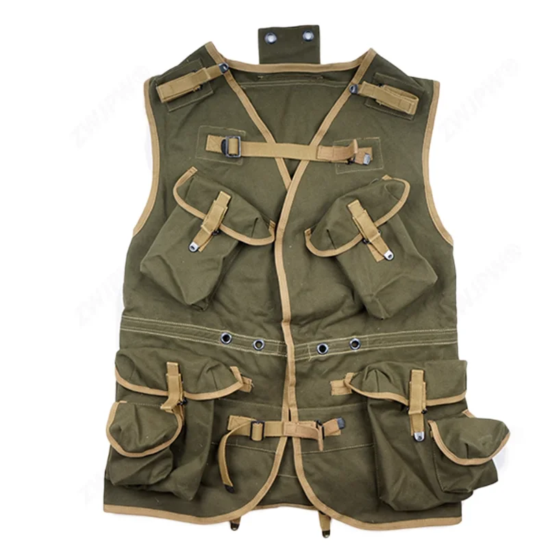 American Normandy Landing D-DAY Vest Green OD # 7 Remake