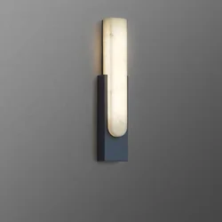 Nordic bedroom resin bedside wall mounted Fixture sconces lamps led Imitation marble creative grey metal home decor wall light