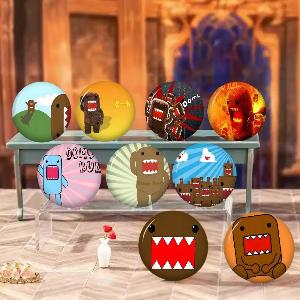 Cute Domo-Kun Classic Tinplate Pin Button Custom Anime Role Old-school Brooch Cartoon Collar Badge Jewelry Gift Fans