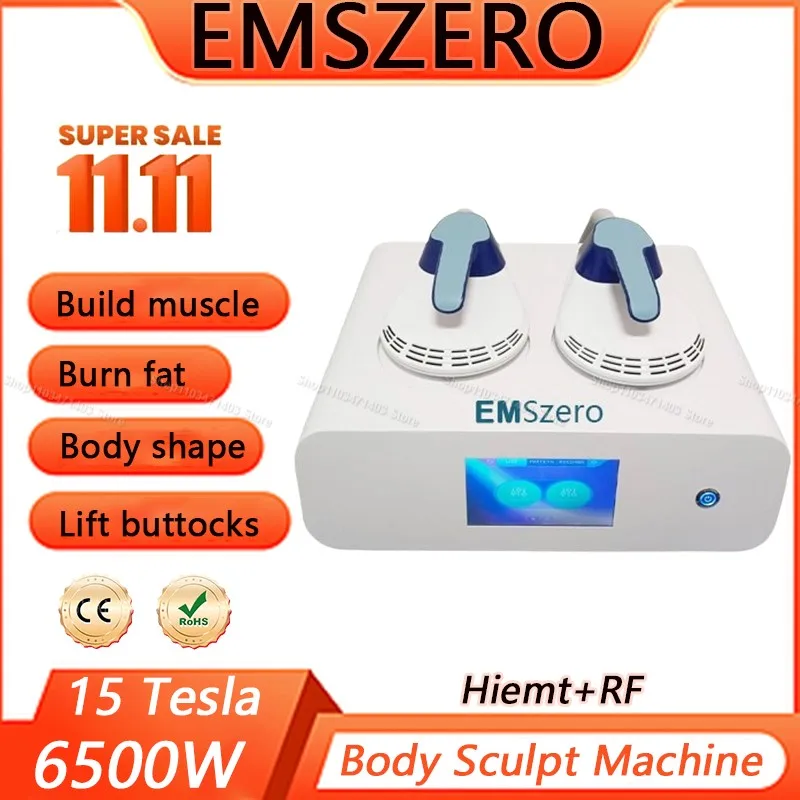 

Double 11 Newest Hiemt Emszero neo 6500W Body Slim Machine EMS Muscle Stimulation 15 Tesla Ems body Sculpting machine Fat Remove