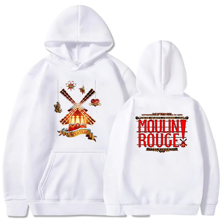 Song and Dance Movie Moulin Rouge! Hoodies Casual Women/Men Sweatshirts Winter Fleece Round Neck Sudaderas Aesthetic Print Hoody