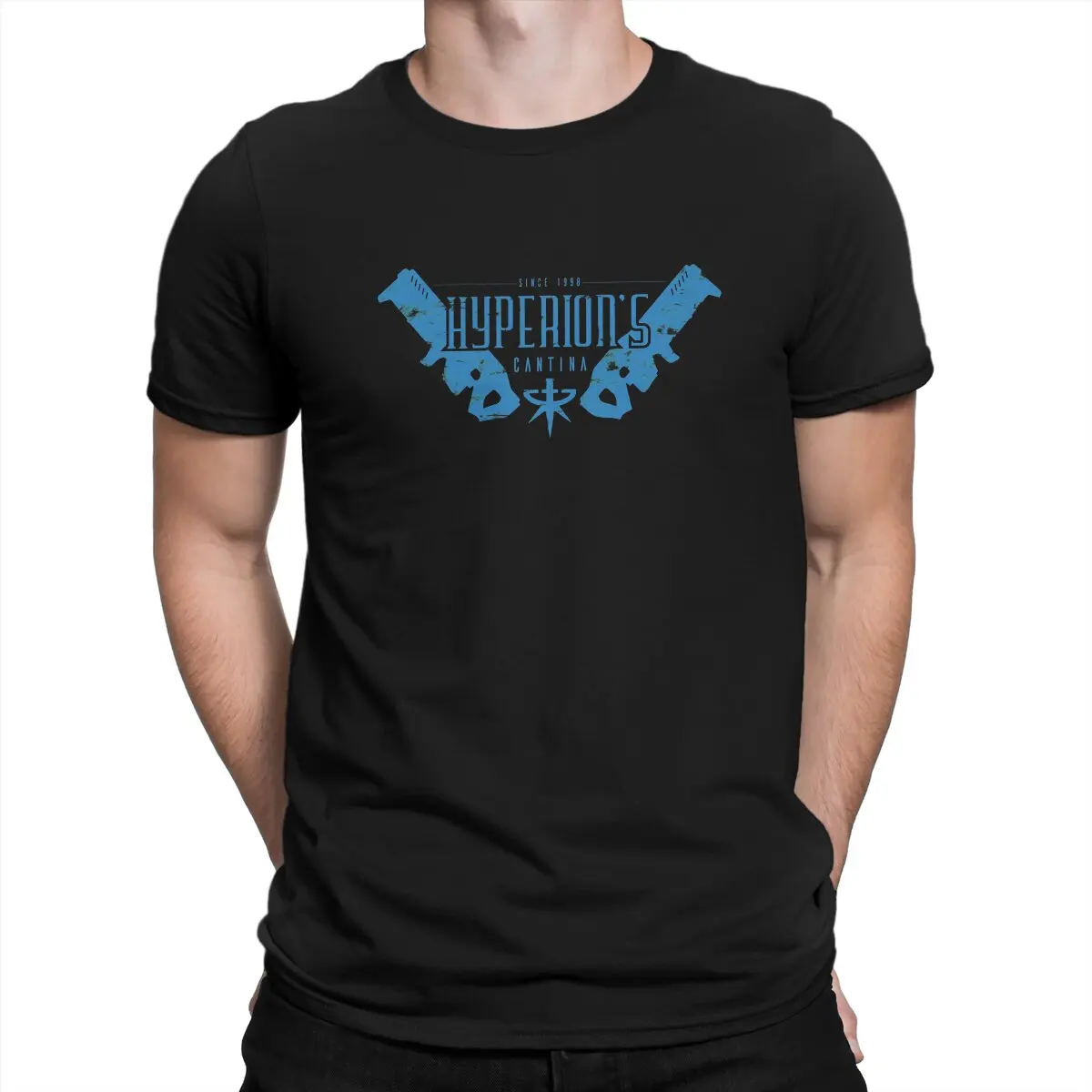 Camiseta de poliéster para hombre, camisa ligera con estampado de Star Craft, Hyperion's Cantina, Vintage, alternativa, Verano
