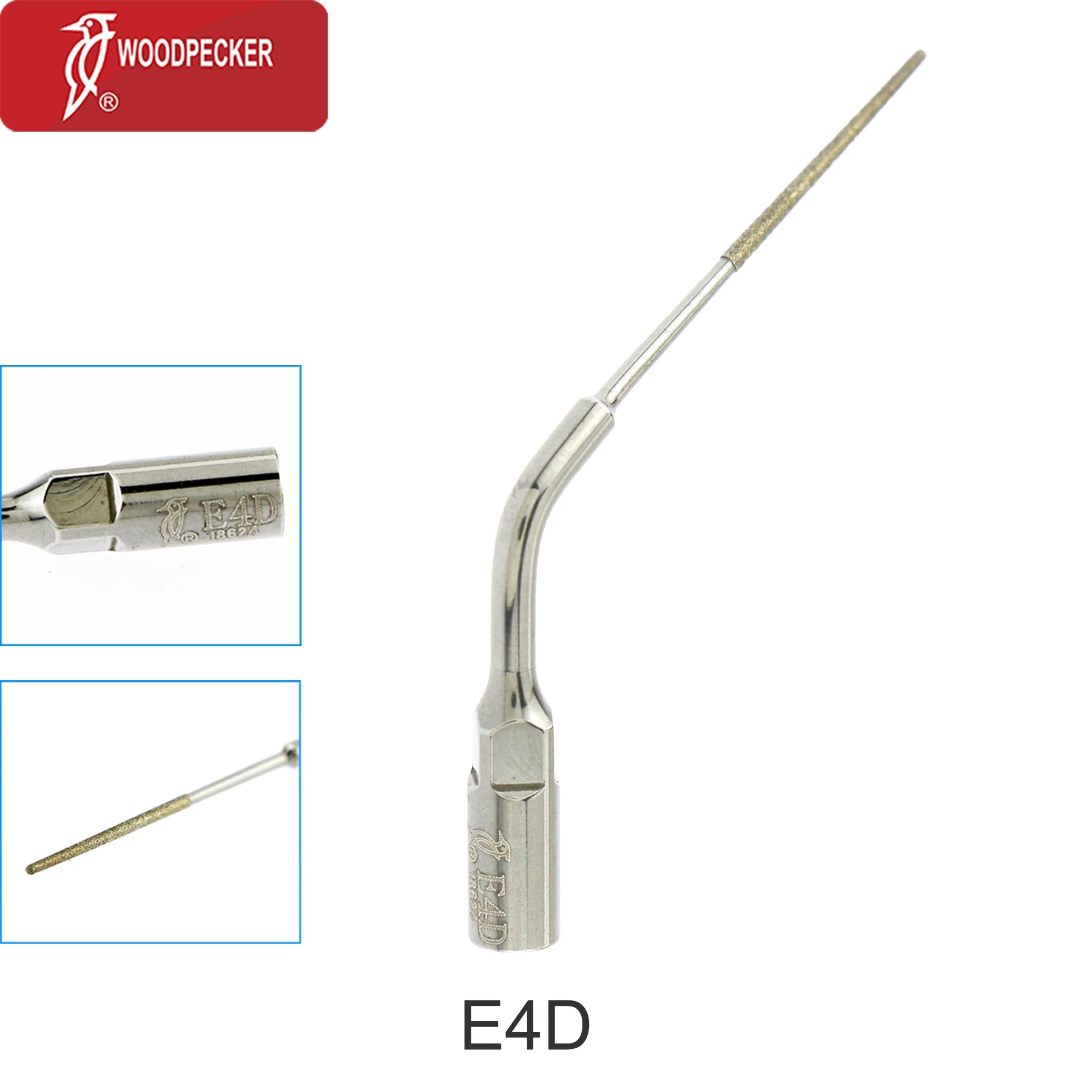 E4D Dental Ultrasonic Scaler Tip Scaling Periodontic Endo Peiro Fit Woodpecker