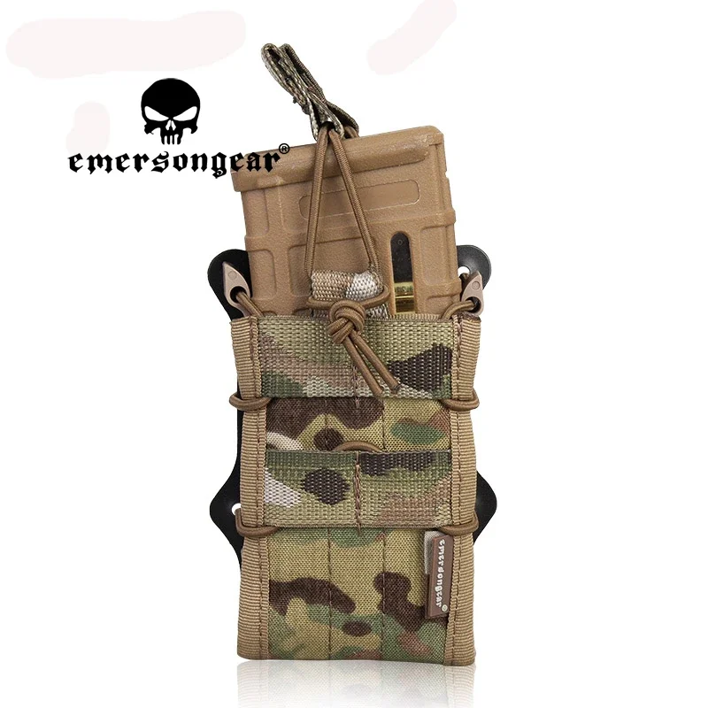 EMERSONGEAR Double Modular Rifle Magazine Pouch Airsoft Hunting Utility MOLLE Training Game Mag Camouflage Combat