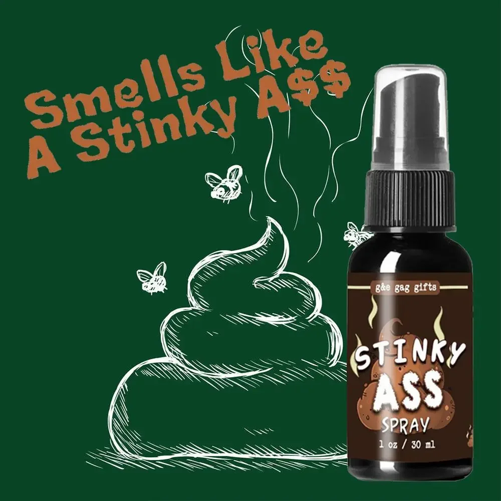 2024 NEW 30ML Liquid Fart Spray Can Stink Bomb Ass-Smelly Stinky Gas Crap Gag Prank Novelties Toy Joke Party Supplies