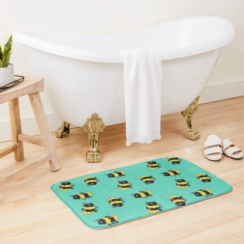 

Bees! Bath Mat Bathroom Rug Bedroom Carpet Bathroom Accessories Sets Absorbent Bathroom Mat
