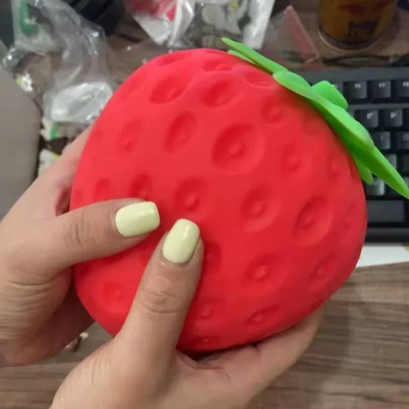 

New Super Jumbo Strawberry Squishy Slow Rising Antistress Toy Grownups Toys Stress Relief Stress Balls Sensory Toy