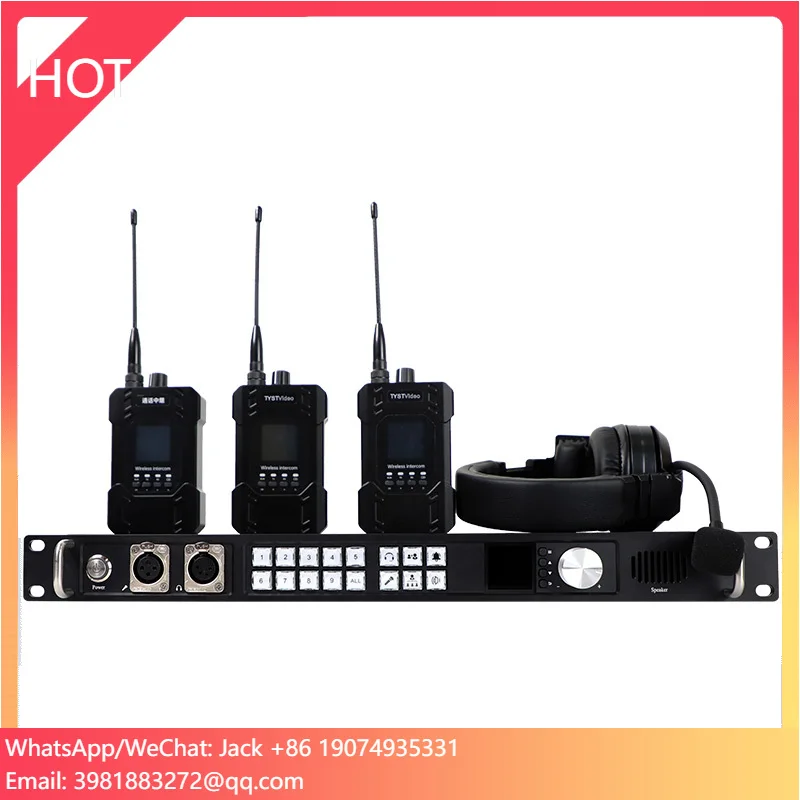 

910Pro 6-channel Wireless Interphone System Full Duplex Director Calling Communication System