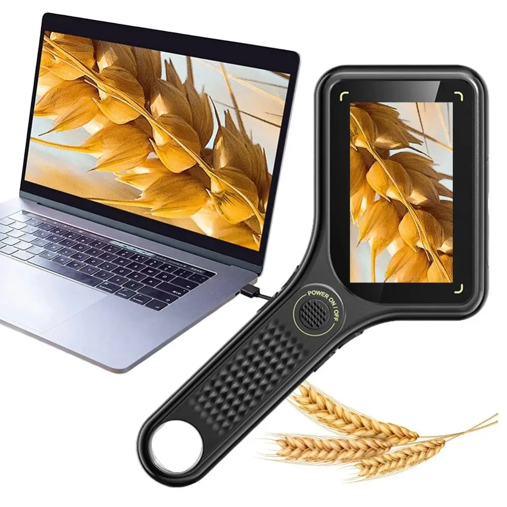 

500X Handheld Digital Microscope Rechargeable 3-inch IPS Screen Mini Kids Optical Microscope Camera 8 LED Lights