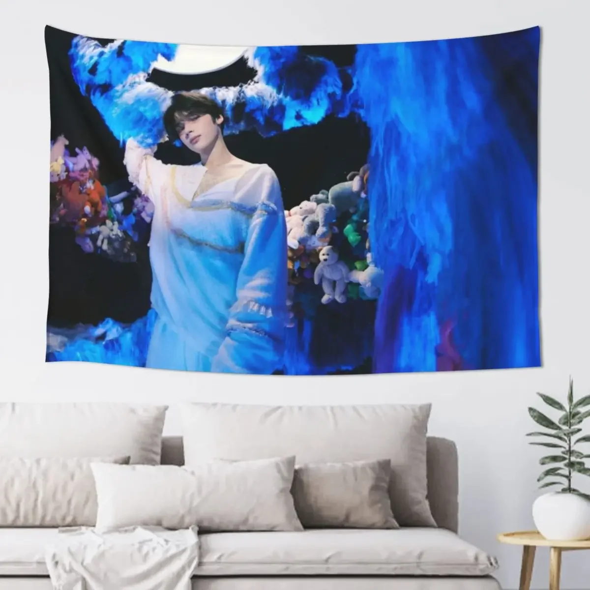 

TXT Huening Kai Temptation Nightmare Tapestry Aesthetic Room Decor Korean House Decor Cute Room Decor Tapestry