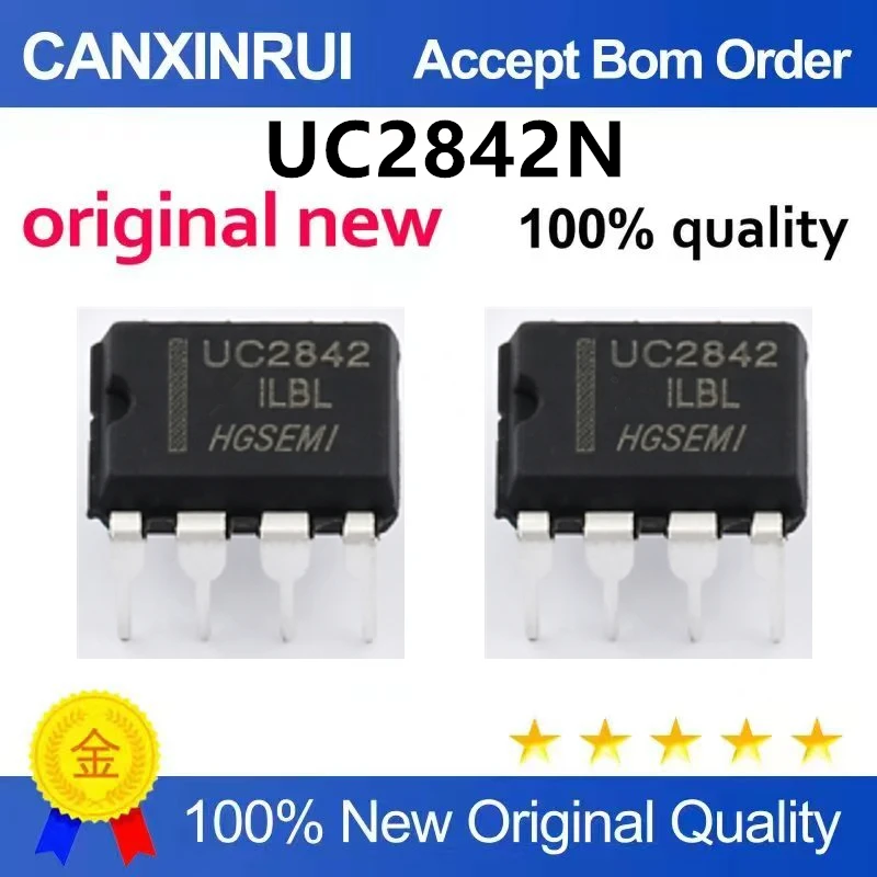 （5pcs-10pcs）New original UC2842N UC2842 high-performance current mode PWM controller with direct insertion SOP8