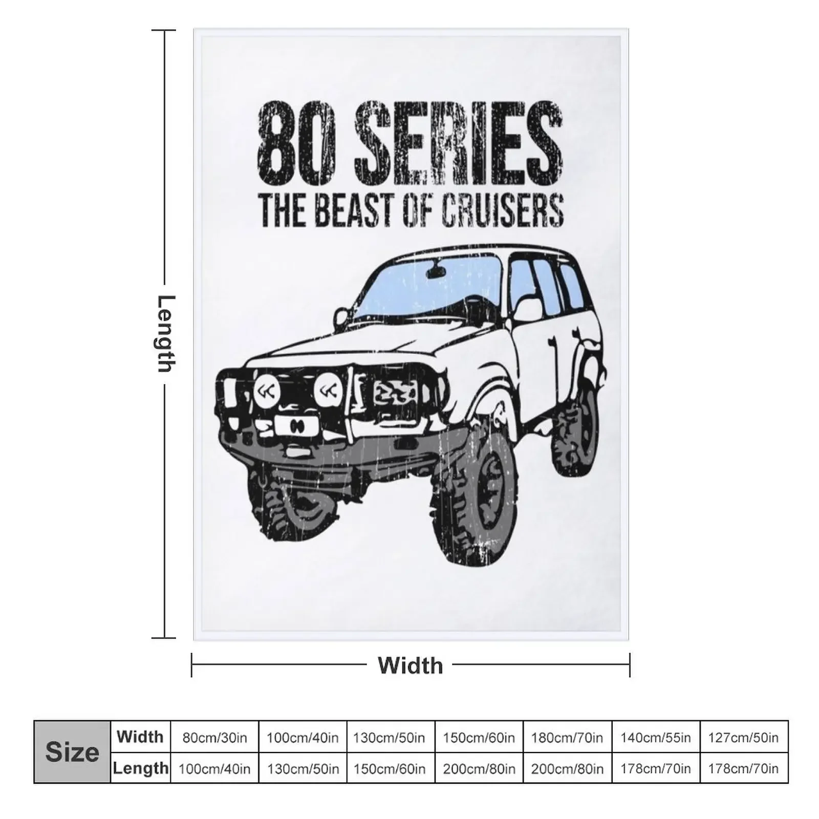 80 series the beast of landcruisers Throw Blanket Warm Luxury Throw bed plaid Weighted Blankets