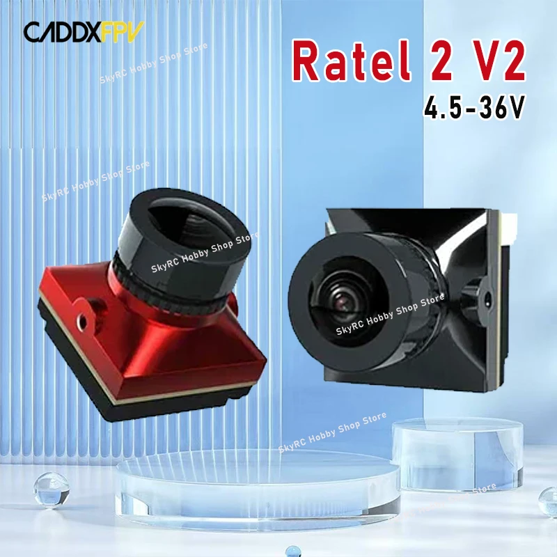 

CADDX Ratel 2 V2 4,5-36 В 1200 ТВЛ 160 ° FOV 2,1 мм датчик звездного света микро FPV камера NTSC и PAL CVBS выход для радиоуправляемого дрона для фристайла