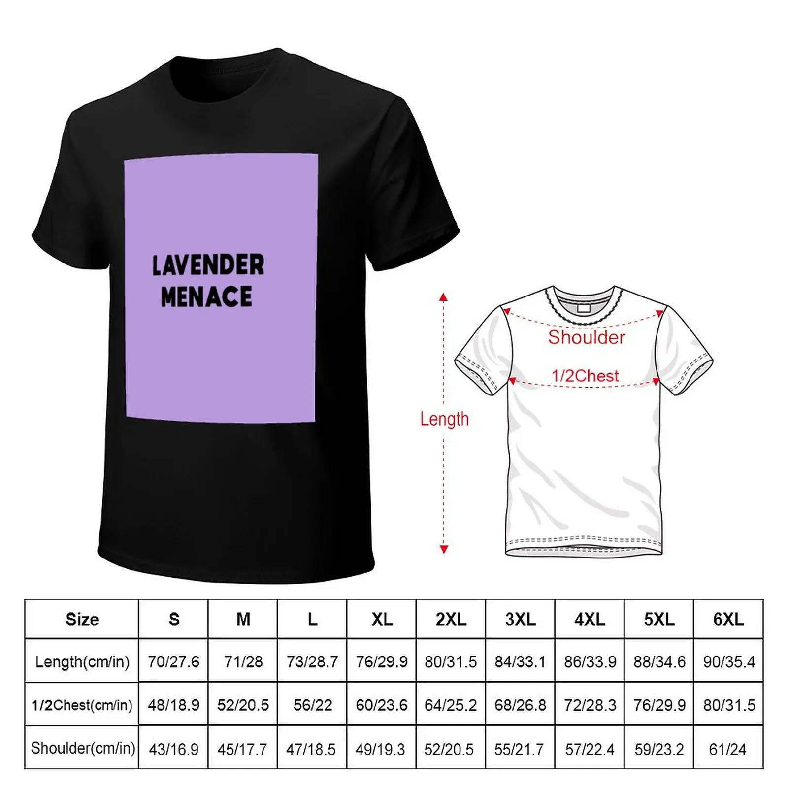 Lavender Menace T-Shirt Casual Graphic Print Tee