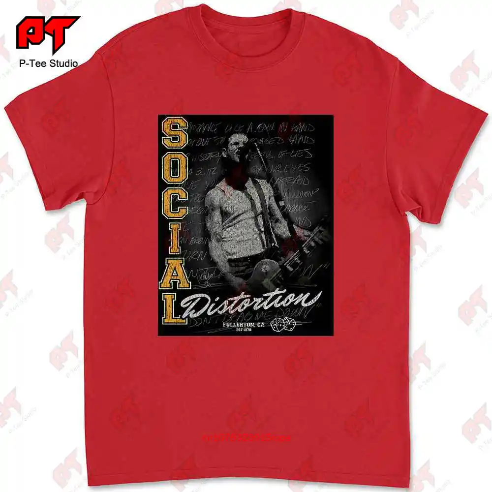 Social Distortion Athletics Distressed Band Logo T-shirt DEO5 image 4