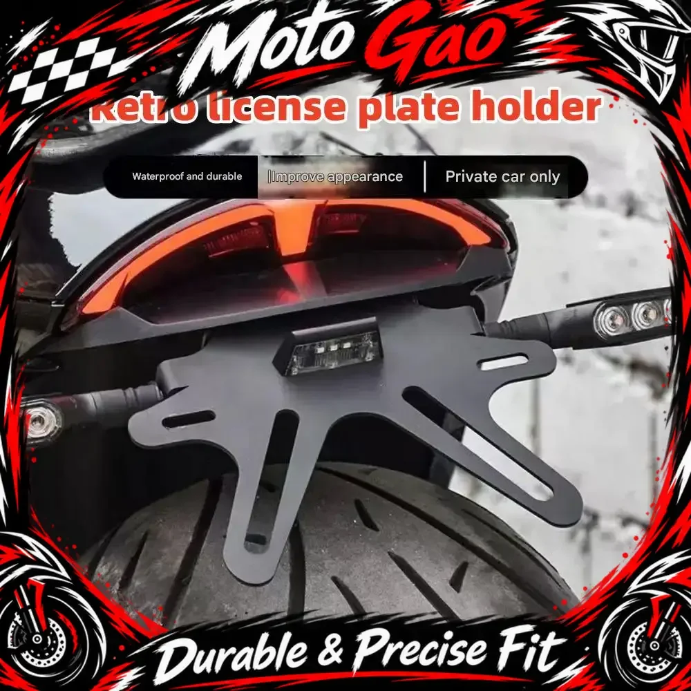 For GAOKIN 1000 THOR modification parts: short tail license plate holder, turn signal bracket, license plate frame accessories.