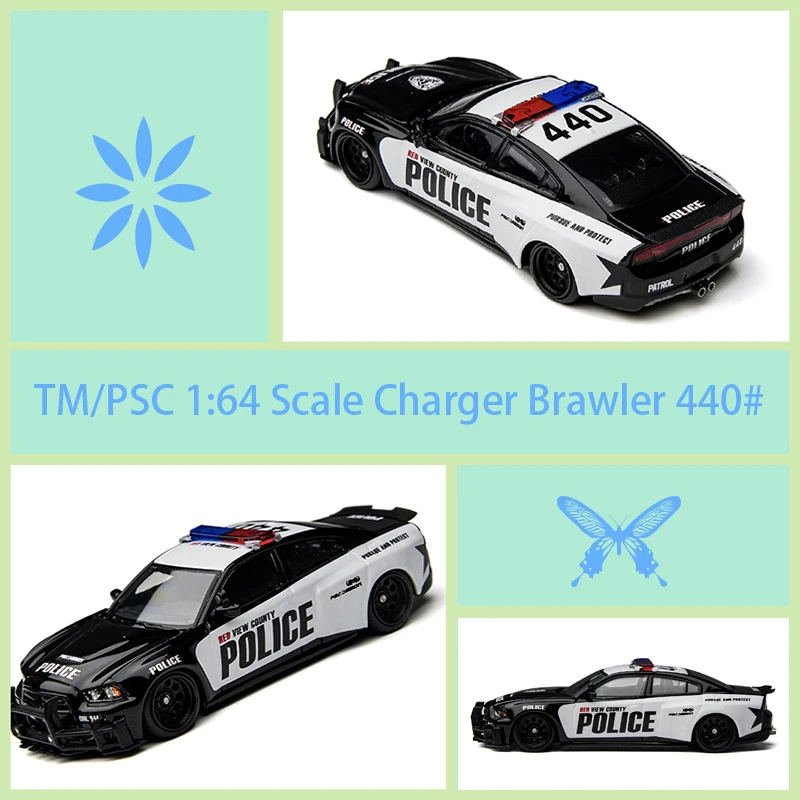 

Модель TM/PSC Charger Brawler 440 в масштабе 1:64 # Коллекционная статическая модель автомобиля из сплава, украшение, праздничный подарок, игрушка, сувенир
