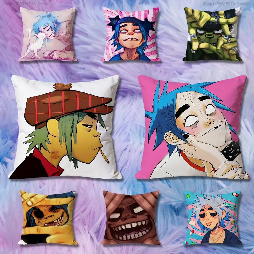 

G-Go-rillaz The Mountain Anime Celebrity Merchandise All-Match Printed Pillow Case Sofa Car Office Room Decoration Protector