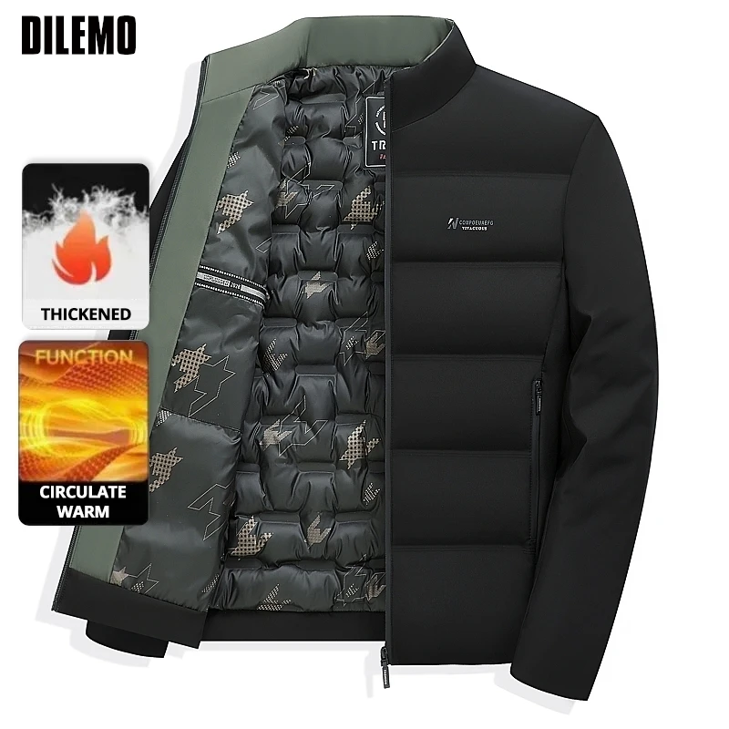 

Top Grade ​​Men's Winter Short Parka Jacket Windbreaker Coats Bubble Puffer 2025 New Casual Fashion Quilted Outerwear