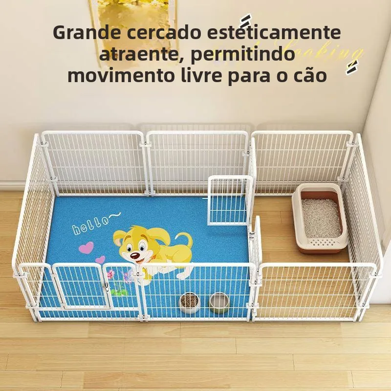 indoor-dog-cage-fence-pet-barrier-large-medium-dogs-free-combination-with-isolation-door-home-use-creative-gift-box