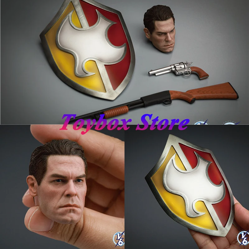 SOOSOOTOYS SSH-004 1/6 جون سينا رجل رئيس نحت دقيق درع ثابت بندقية مسدس نموذج اللعب مجموعة ملحقات لشخصية 12 "الشكل