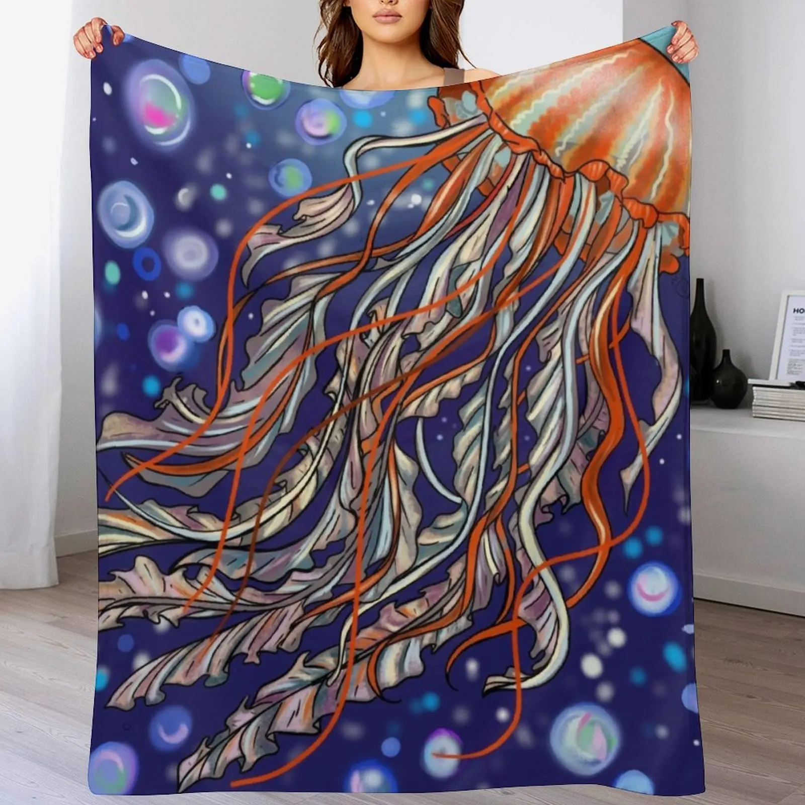 

Jellyfish Throw Blanket Weighted Softest Flannels heavy to sleep Blankets