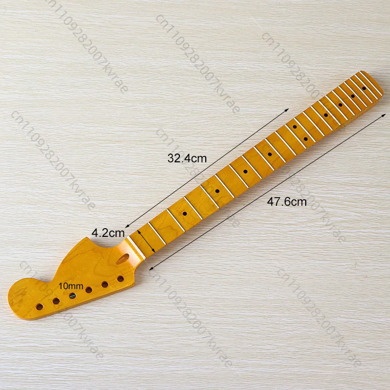 manico-per-chitarra-elettrica-a-6-corde-22-tasti-con-testa-grande-in-acero-con-linea-centrale-sul-retro-giallo-brillante-modifica-per-chitarra