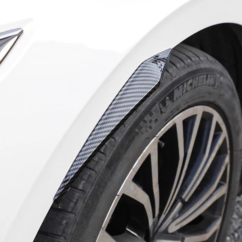 Auto Modifikation Rad Augenbraue Anti-kollision Streifen Universal Erweiterung Kratzfest Aufkleber Kotflügel Breite Carbon Faser Textur
