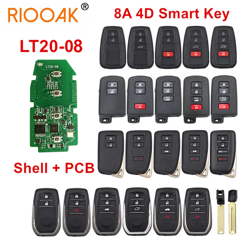 

Lonsdor LT20-08 8A 4D Universal Smart Remote Key for KH100+ K518 K518ISE for Toyota Lexus