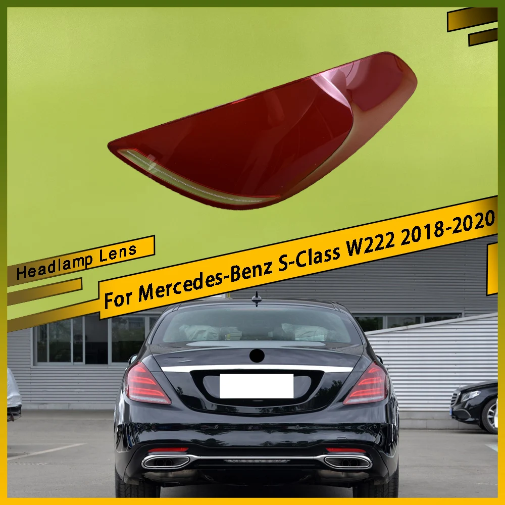 

Rear Outer Tail Lamp Cover Brake Lights Shell Replace The Original Lampshade For Mercedes-Benz S-Class W222 2018 2019 2020
