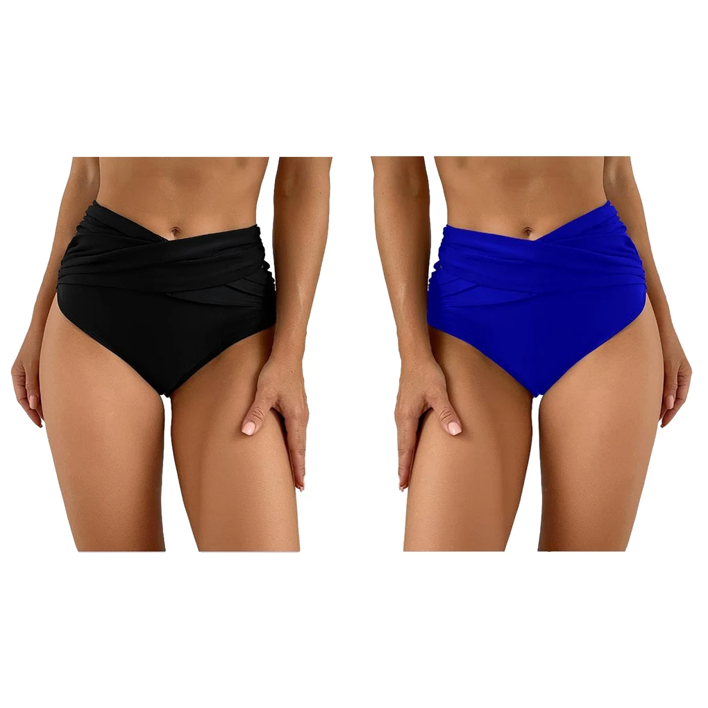 Cueca de natação feminina, roupa de banho na piscina, maiô surfe, roupa íntima para esportes aquáticos, design simples, preto S