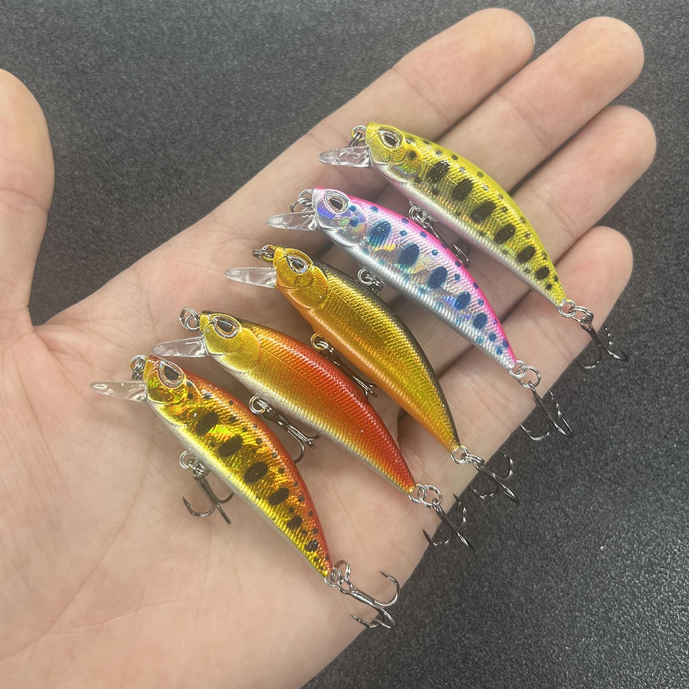 5Pcs/Box Fishing Lure Micro Minnow Wobbler Sinking Artificial Hard Bait Jerkbait Small Stream Decoy For Trout Bass Carp image 6