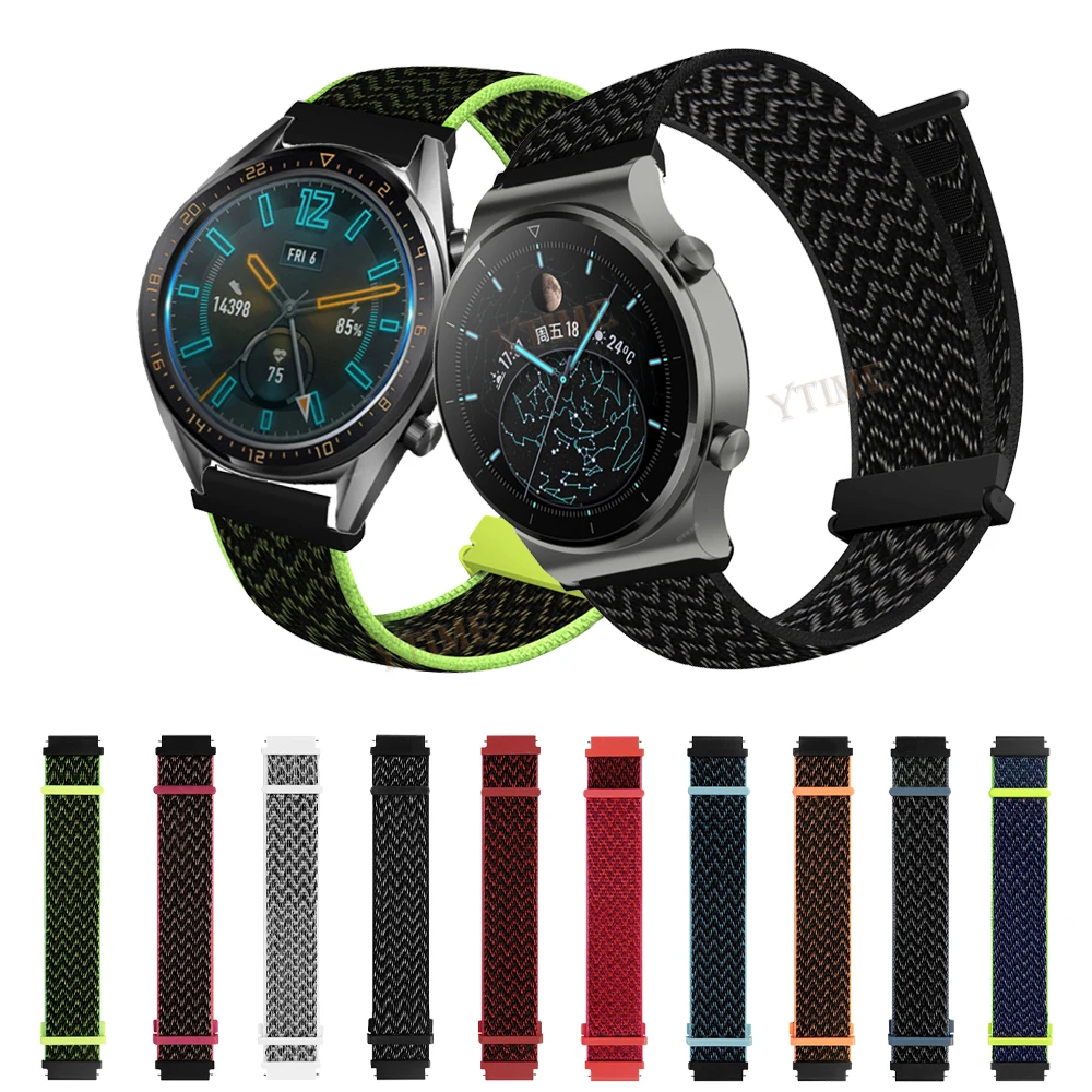 Nylon Wrist Band For Huawei Watch GT 3 GT3 42mm 46mm Strap Bracelet For Huawei GT2 Pro/GT Runner 46mm 20mm 22mm Watchband