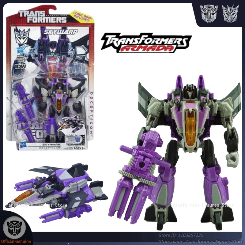 Hasbro Transformers Serie G, 30 aniversario, Clase D, Skywarp, figura de acción, Anime, Robot móvil, modelo, regalos coleccionables