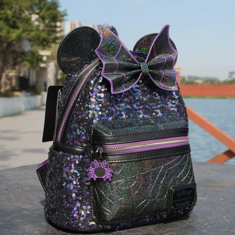 Disney Minnie Cartoon Backpack Creative Large Capacity Student School Outdoor Travel Bag Anime Periphery Versatile Backpack Gift