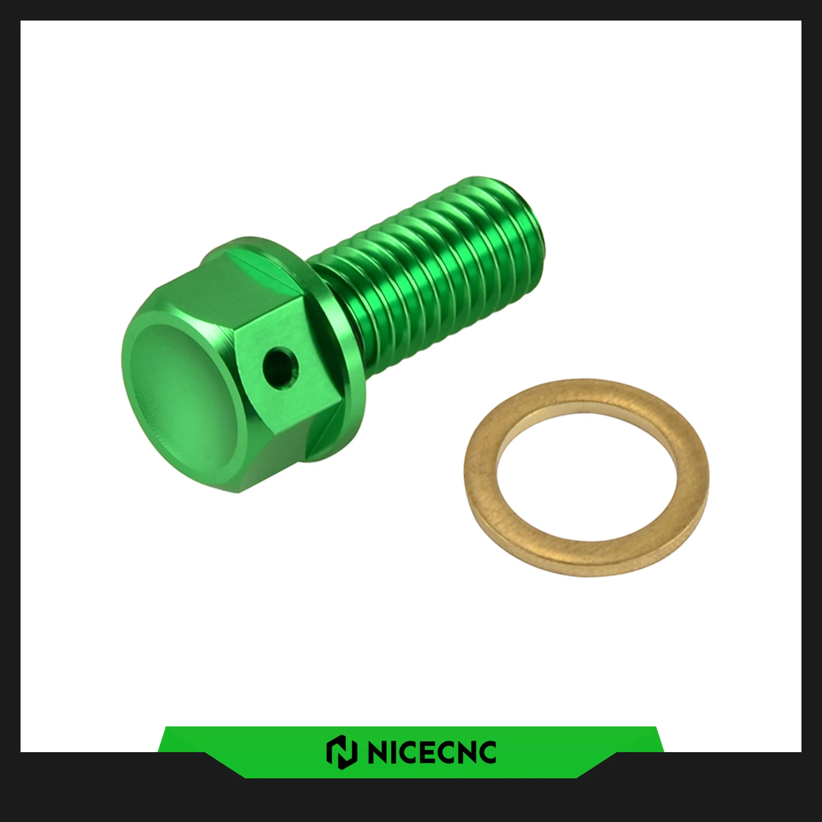 For Kawasaki KX450F KX 450F 2006-2015 KLX450R KLX 450R 2008 2009 2018 2019 Motocross M10xP1.5 Magnetic Oil Drain Plug Bolt Screw