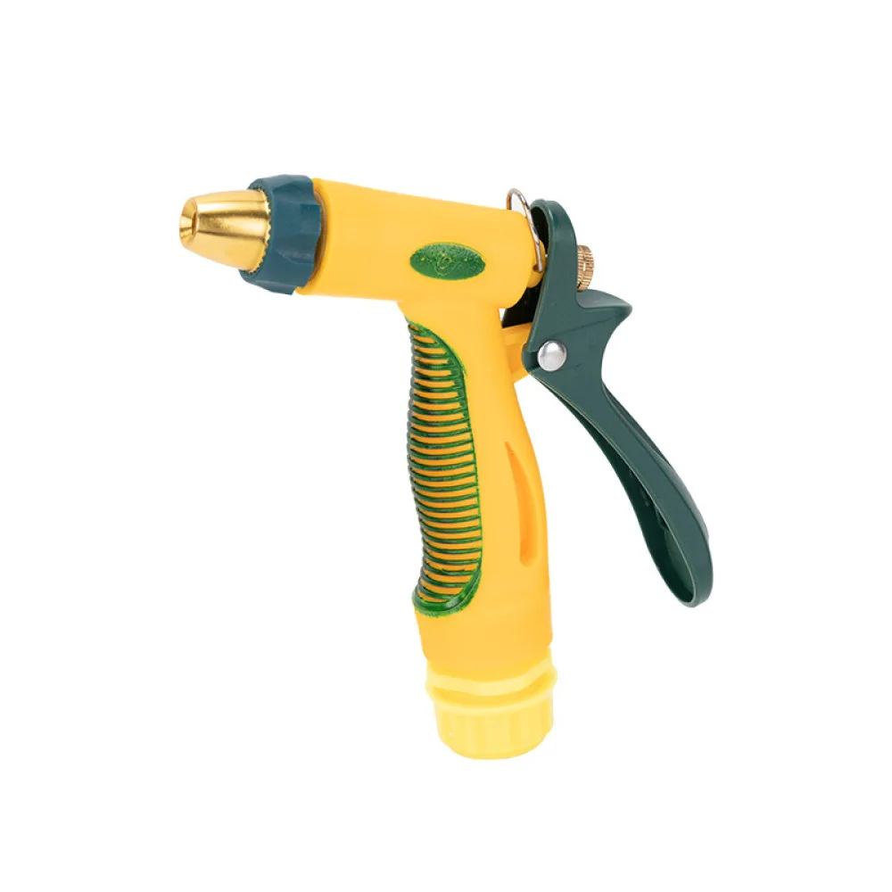 Copper High Pressure Garden Hose Spray Nozzle Adjustable Car Wash Jet Gun Sprinkler For Household Yard Cleaning Tool