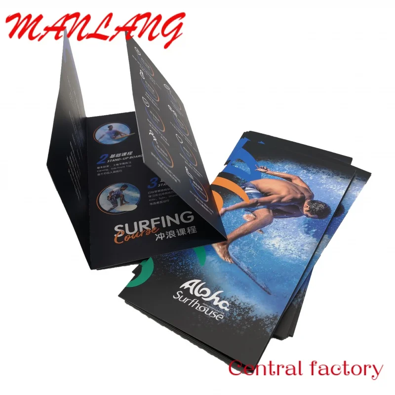 Custom  Factory Outlet Print On Demand Flyers Folding Brochures Custom Flyer Printing Services