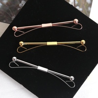 1PC Metal Collar Clip Shirt Men High-grade Non-injury Clothing Women Buckle Neckwear Clips Classic Gifts Luxury Tie Accessories