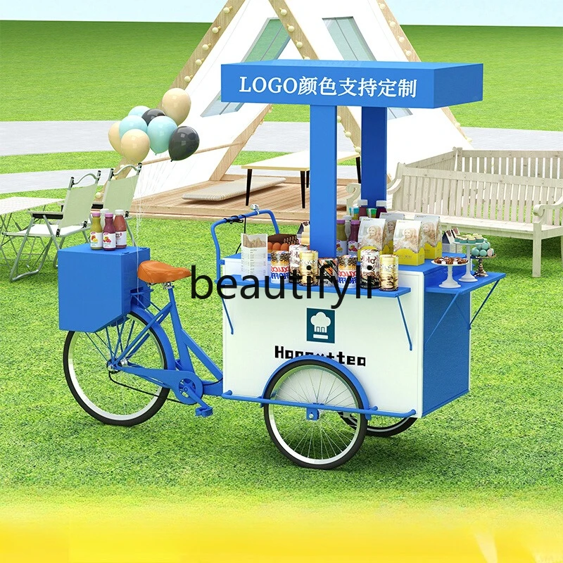 

Outdoor Stall Creative Reverse Riding Donkey Tricycle Promotion Sale Night Market Display Promotion Parade Float
