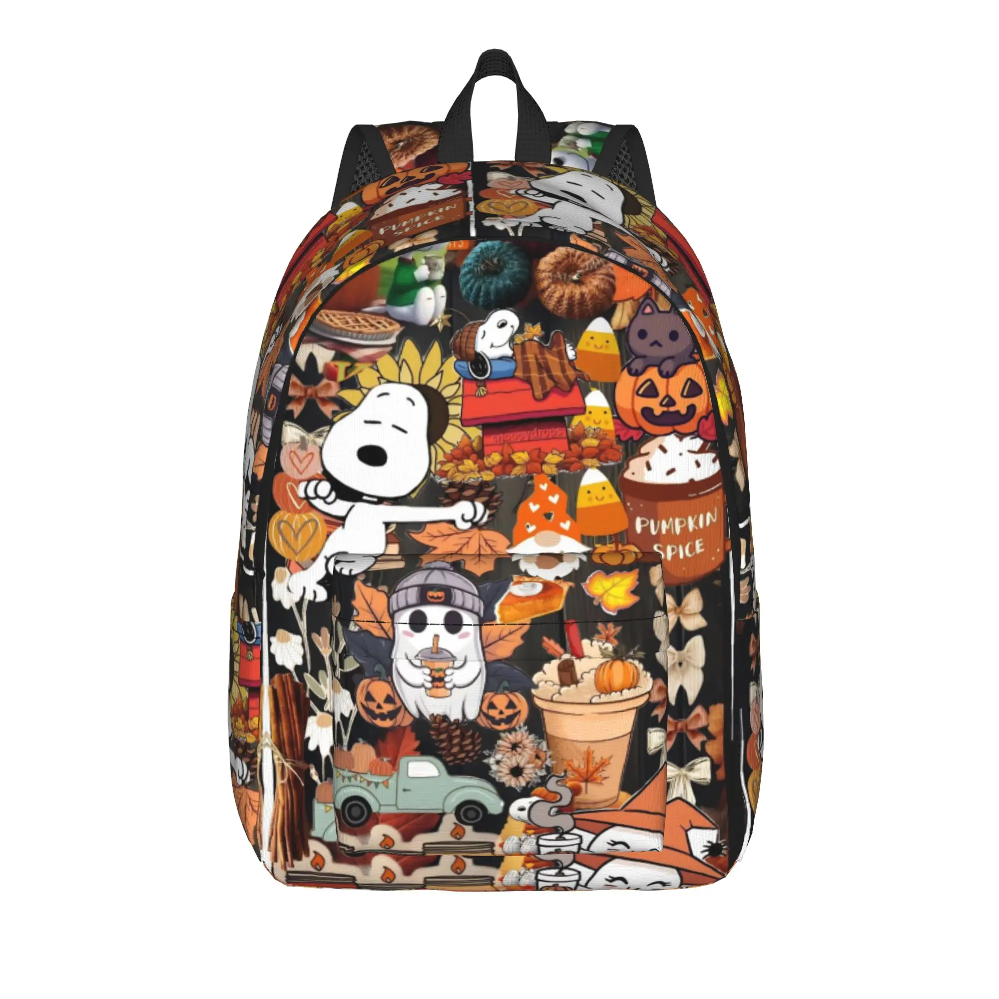 Snoopys Autumn Halloween Cool Backpack Sports Student Hiking Travel  Daypack for Men Women Laptop Computer Canvas Bags